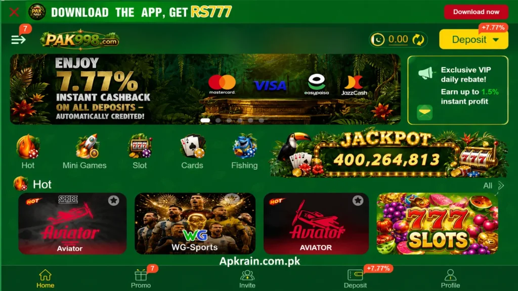 Pak998 game app