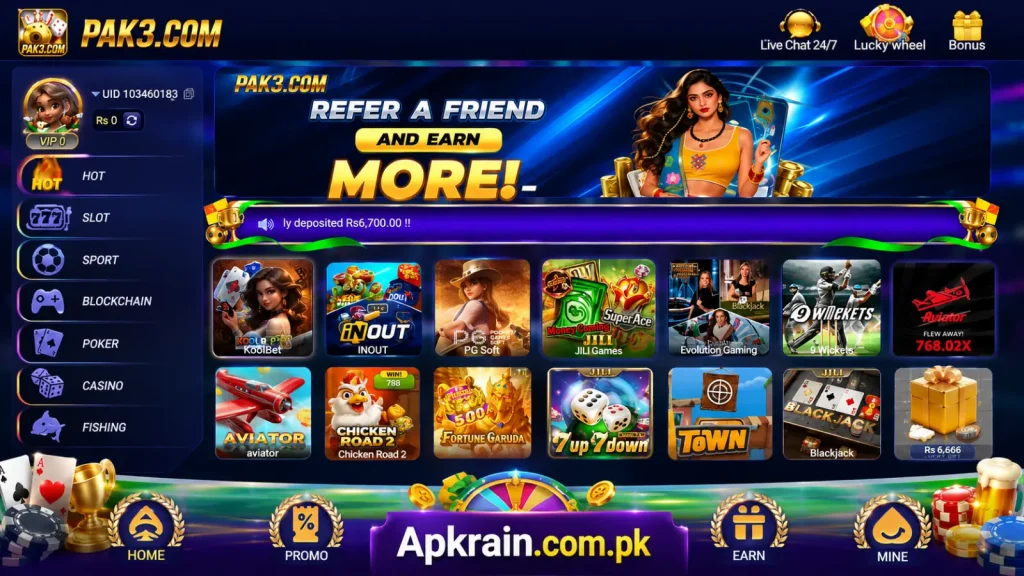 Pak3 Game app