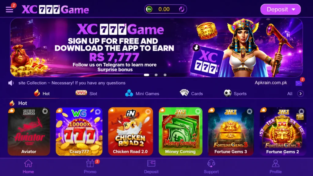Xc777 Game app