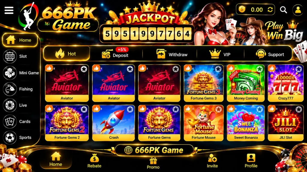 666pk game interface
