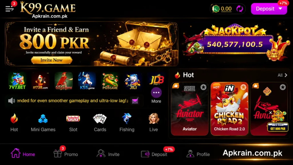 K99 Game interface