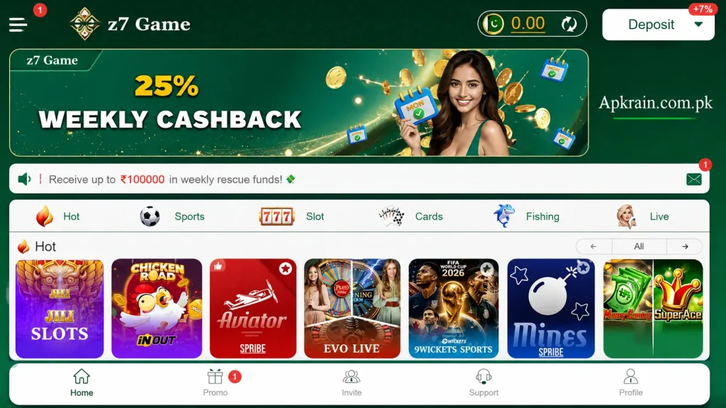 Z7 Game Interface